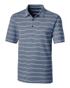 Toronto Blue Jays Cutter & Buck Forge Epic Confidence Recycled Heathered Stripe Stretch Mens Polo Indigo Mannequin Thumbnail Image