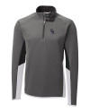 Colorado Rockies Cutter & Buck Traverse Colorblock Stretch Quarter Zip Mens Pullover Elemental Grey Mannequin Thumbnail Image