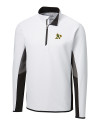 Athletics Cutter & Buck Traverse Colorblock Stretch Quarter Zip Mens Pullover White Mannequin Thumbnail Image