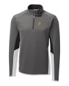 Pittsburgh Pirates Cutter & Buck Traverse Colorblock Stretch Quarter Zip Mens Pullover Elemental Grey Mannequin Thumbnail Image