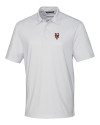New York Mets Cutter & Buck Pike Double Dot Print Stretch Mens Polo White Mannequin Thumbnail Image