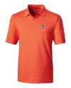 New York Mets Cutter & Buck Forge Pencil Stripe Stretch Mens Polo College Orange Mannequin Thumbnail Image