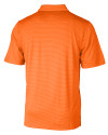 New York Mets Cutter & Buck Forge Pencil Stripe Stretch Mens Polo Orange Burst Mannequin Back Thumbnail Image
