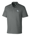 Tampa Bay Rays Cutter & Buck Genre Textured Solid Mens Polo Elemental Grey Mannequin Thumbnail Image