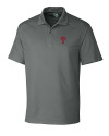 Philadelphia Phillies Cutter & Buck Genre Textured Solid Mens Polo Elemental Grey Mannequin Thumbnail Image