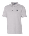 New York Yankees Cutter & Buck Forge Heathered Stretch Mens Polo Polished Heather Mannequin Thumbnail Image