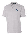 Tampa Bay Rays Cutter & Buck Forge Heathered Stretch Mens Polo Polished Heather Mannequin Thumbnail Image