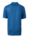 Tampa Bay Rays Cutter & Buck Pike Micro Floral Print Stretch Mens Polo Indigo Mannequin Back Thumbnail Image