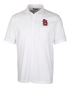 St. Louis Cardinals- Cutter & Buck Advantage Tri-Blend Jersey Mens Pocket Polo White Mannequin Thumbnail Image