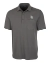 View image 1: Tampa Bay Rays Cutter & Buck Advantage Tri-Blend Jersey Mens Pocket Polo Elemental Grey Heather Mannequin