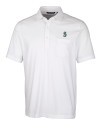Seattle Mariners Cutter & Buck Advantage Tri-Blend Jersey Mens Pocket Polo White Mannequin Thumbnail Image