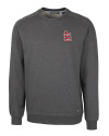 St. Louis Cardinals- Cutter & Buck Saturday Cotton Blend Mens Crew Neck Sweatshirt Charcoal Heather Mannequin Thumbnail Image