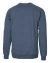 Seattle Mariners Cutter & Buck Saturday Cotton Blend Mens Crew Neck Sweatshirt Navy Blue Heather Mannequin Back Thumbnail Image