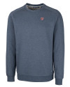 Washington Nationals Cutter & Buck Saturday Cotton Blend Mens Crew Neck Sweatshirt Navy Blue Heather Mannequin Thumbnail Image