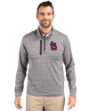 St. Louis Cardinals- Cutter & Buck Stealth Heathered Quarter Zip Mens Pullover Elemental Grey Front Thumbnail Image