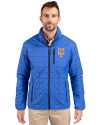 New York Mets Cutter & Buck Rainier PrimaLoft® Mens Eco Insulated Full Zip Puffer Jacket Royal Front Thumbnail Image