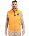 New York Mets Cutter & Buck Rainier PrimaLoft® Mens Eco Insulated Full Zip Puffer Vest Satsuma Front Thumbnail Image
