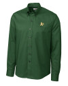 View image 2: Athletics Cutter & Buck Epic Easy Care Nailshead Mens Long Sleeve Dress Shirt Hunter Green Mannequin