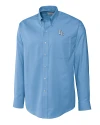 Tampa Bay Rays Cutter & Buck Epic Easy Care Nailshead Mens Long Sleeve Dress Shirt Atlas Light Blue Mannequin Thumbnail Image