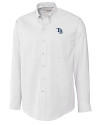 Tampa Bay Rays Cutter & Buck Epic Easy Care Nailshead Mens Long Sleeve Dress Shirt White Mannequin Thumbnail Image