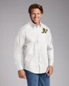 Athletics Cutter & Buck Epic Easy Care Fine Twill Mens Long Sleeve Dress Shirt White Front Thumbnail Image