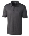 Pittsburgh Pirates Cutter & Buck Pike Mini Pennant Print Stretch Mens Big and Tall Polo Black Mannequin Thumbnail Image