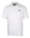 Seattle Mariners Cutter & Buck Advantage Tri-Blend Jersey Mens Big and Tall Pocket Polo White Mannequin Thumbnail Image