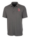 St. Louis Cardinals- Cutter & Buck Advantage Tri-Blend Jersey Mens Big and Tall Pocket Polo Elemental Grey Heather Mannequin Thumbnail Image