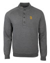 San Diego Padres Cutter & Buck Saturday Cotton Blend Mens Big and Tall  Mock Pullover Sweatshirt Charcoal Heather Mannequin Thumbnail Image