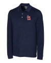 St. Louis Cardinals- Cutter & Buck Advantage Eco Tri-Blend Pique Mens Big and Tall Long Sleeve Polo Liberty Navy Mannequin Thumbnail Image