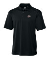 Montana Grizzlies Cutter & Buck Genre Textured Solid Mens Polo Black Mannequin Thumbnail Image