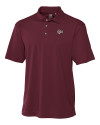 Montana Grizzlies Cutter & Buck Genre Textured Solid Mens Polo Bordeaux Mannequin Thumbnail Image