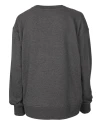 Washington Nationals Cutter & Buck Saturday Cotton Blend Womens Crew Neck Sweatshirt Charcoal Heather Mannequin Back Thumbnail Image