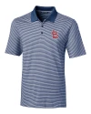 St. Louis Cardinals- Cutter & Buck Forge Tonal Stripe Stretch Mens Big and Tall Polo Indigo Mannequin Thumbnail Image