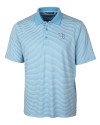 Tampa Bay Rays Cutter & Buck Forge Tonal Stripe Stretch Mens Big and Tall Polo Atlas Light Blue Mannequin Thumbnail Image