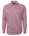 View image 1: Washington Nationals Cutter & Buck Versatech Multi Check Stretch Mens Big and Tall Long Sleeve Dress Shirt Red Mannequin