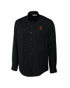 San Francisco Giants Cutter & Buck Epic Easy Care Fine Twill Mens Big and Tall Dress Shirt Black Mannequin Thumbnail Image