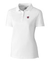 Washington Nationals Cutter & Buck Advantage Eco Tri-Blend Pique Womens Polo White Mannequin Thumbnail Image