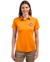 Chicago Bears - Cutter & Buck Prospect Recycled Featherlight Stretch Womens Polo Orange Burst Front Thumbnail Image
