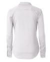 Green Bay Packers Cutter & Buck Versatech Geo Dobby Stretch Womens Long Sleeve Dress Shirt White/Black Mannequin Back Thumbnail Image