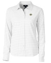 Green Bay Packers Cutter & Buck Versatech Tattersall Stretch Womens Long Sleeve Dress Shirt Charcoal Mannequin Thumbnail Image