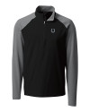 Indianapolis Colts Cutter & Buck Response Lightweight Hybrid Quarter Zip Mens Pullover Windbreaker Black Mannequin Thumbnail Image
