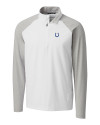 Indianapolis Colts Cutter & Buck Response Lightweight Hybrid Quarter Zip Mens Pullover Windbreaker White Mannequin Thumbnail Image