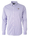 Baltimore Ravens Cutter & Buck Versatech Pinstripe Stretch Mens Long Sleeve Dress Shirt College Purple Mannequin Thumbnail Image