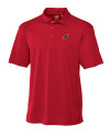 Arizona Cardinals Cutter & Buck Genre Textured Solid Mens Polo Red Mannequin Thumbnail Image