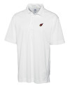 Arizona Cardinals Cutter & Buck Genre Textured Solid Mens Polo White Mannequin Thumbnail Image