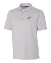 Miami Dolphins Cutter & Buck Forge Heathered Stretch Mens Polo Polished Heather Mannequin Thumbnail Image