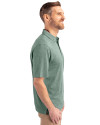 Green Bay Packers Cutter & Buck Forge Heathered Stretch Mens Polo Hunter Heather Side Thumbnail Image