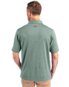 Green Bay Packers Cutter & Buck Forge Heathered Stretch Mens Polo Hunter Heather Back Thumbnail Image