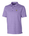 View image 6: Minnesota Vikings Cutter & Buck Forge Heathered Stretch Mens Polo College Purple Heather Mannequin